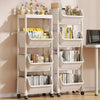 Rolling Storage Cart with Wheels – Multi-Purpose Kitchen, Bathroom & Office Organizer