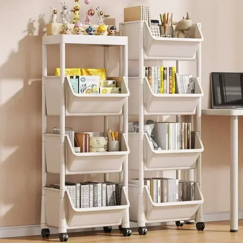 Rolling Storage Cart with Wheels – Multi-Purpose Kitchen, Bathroom & Office Organizer