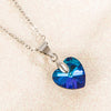 925 Sterling Silver Heart Zircon Pendant Necklace