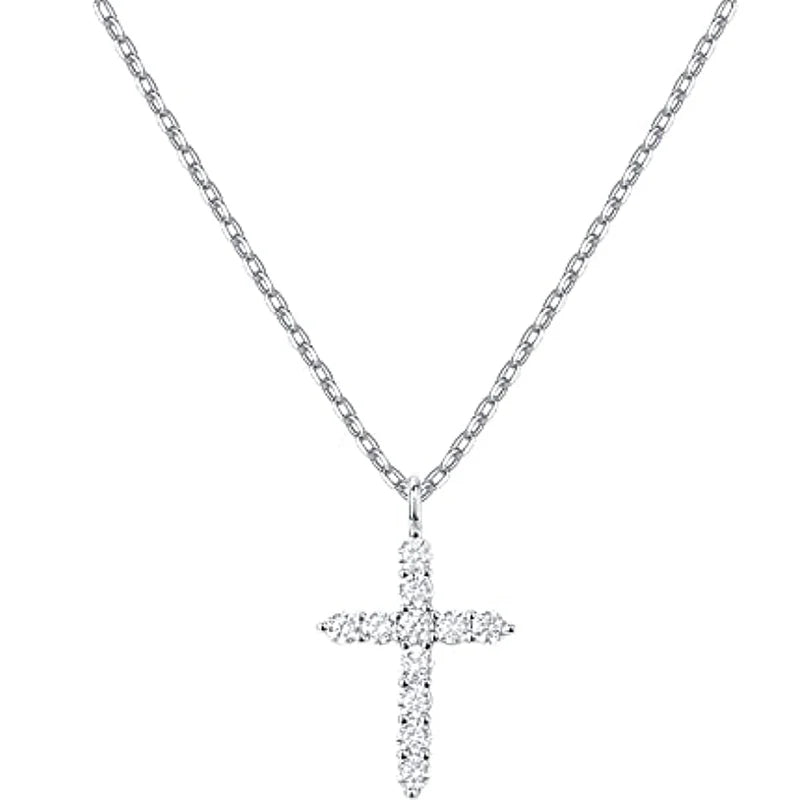 14K Gold Plated Cross Pendant Necklace