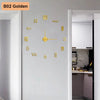 Modular 3D Number Wall Clock with Silent Movement