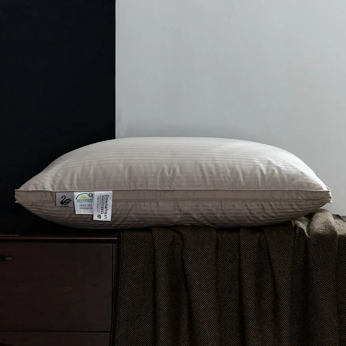 Premium Goose Down Pillow with Ergonomic Neck Support