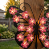 Solar-Powered Butterfly Wall Sconce
