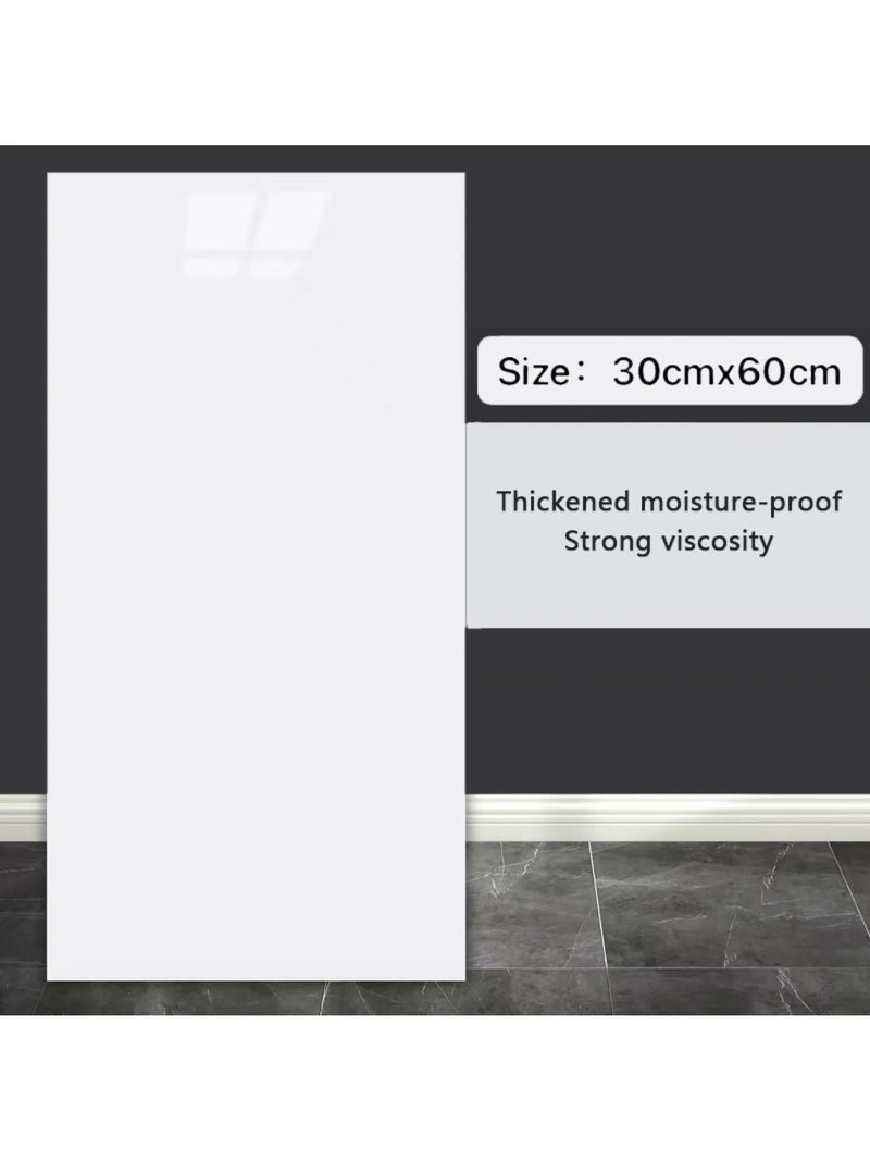10-Pack Marble Tile Sticker Sheets - Peel-and-Stick 30 x 60 cm, Waterproof PVC Tiles