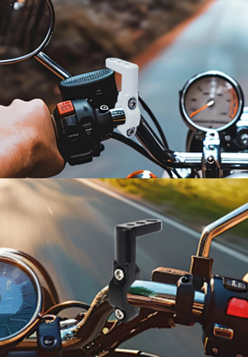 Motorcycle Handlebar Extension Clamp with Signal Light Mounts