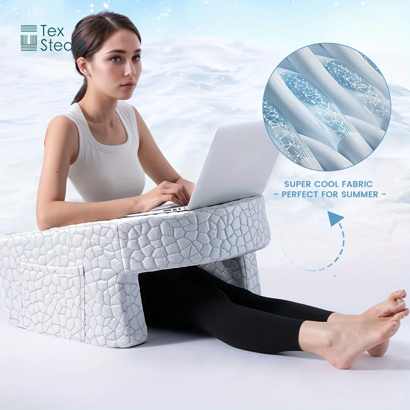 Extra Large Memory Foam Reading Pillow with Armrests
