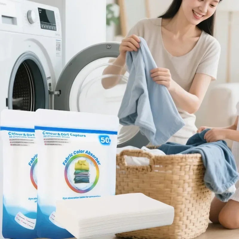 Laundry Color Catcher Sheets - Anti-Dye Transfer Laundry Helper