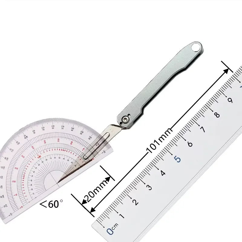 Compact Folding Utility Knife with Replaceable Blades