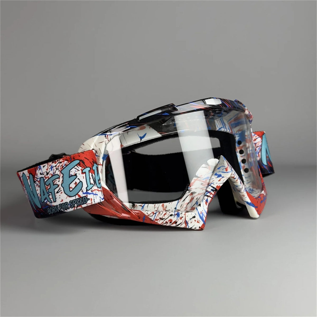 Motocross Goggles with Clear Anti-Fog Lens
