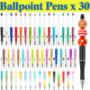 Creative Beaded Ballpoint Pens — DIY Printable Set