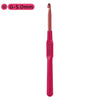 A single G-5.0mm crochet hook with a pink handle.