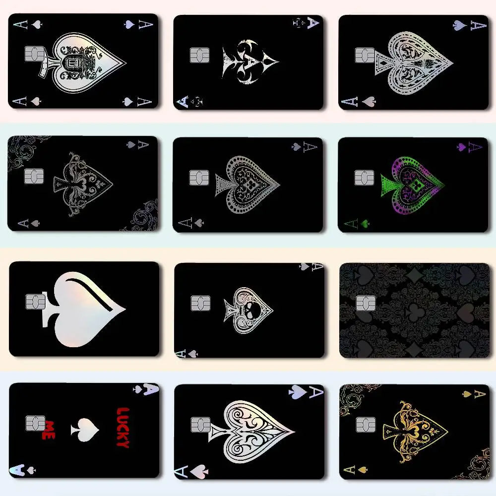 Holographic Card Skin Stickers (4-Pack) – Waterproof, Scratch-Resistant
