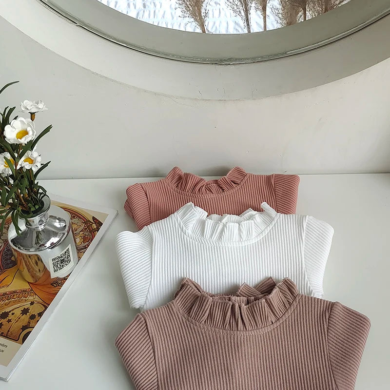 Cotton Romper Set with Bow Headband for Baby Girls