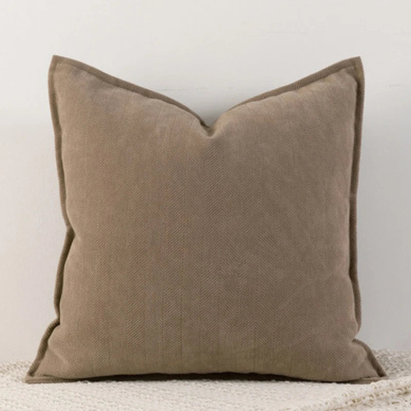 Soft Chenille Throw Pillow Covers – Nordic Solid Design for Couch & Bed