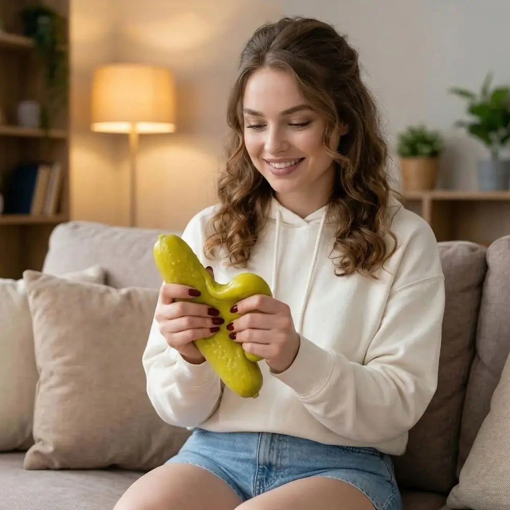 Jumbo Pickle Squishy Stress Relief Toy