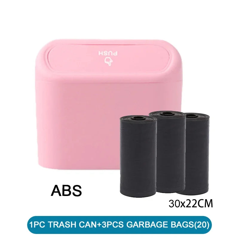 Compact Leak-Proof Car Trash Can