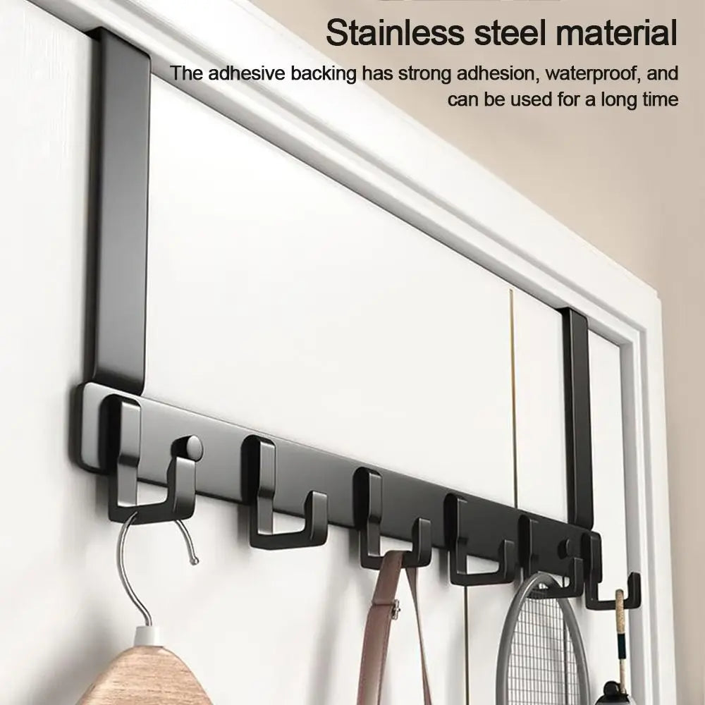 Over-the-Door 6-Hook Organizer Rack