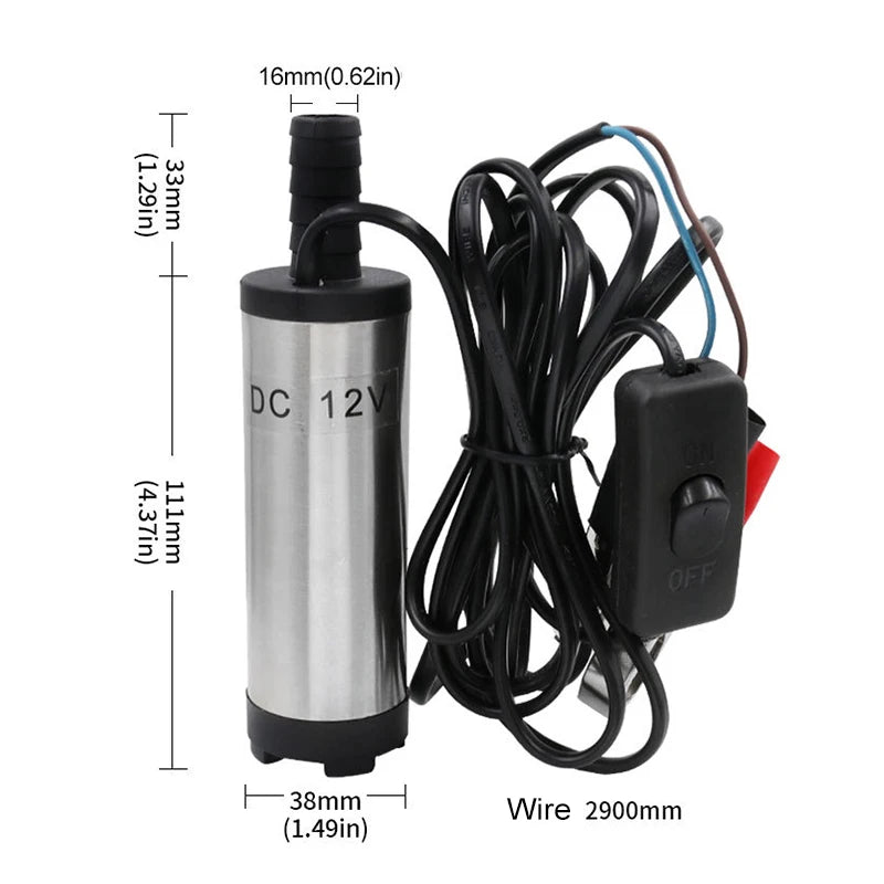 Portable 12V/24V Submersible Transfer Pump