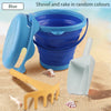 Collapsible Beach Toy Set with Bucket, Shovel & Rake