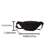 Adjustable Nylon Waist Bag for Travel, Workout & Daily Use