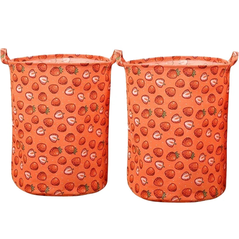 Foldable Fabric Laundry Basket with Handles
