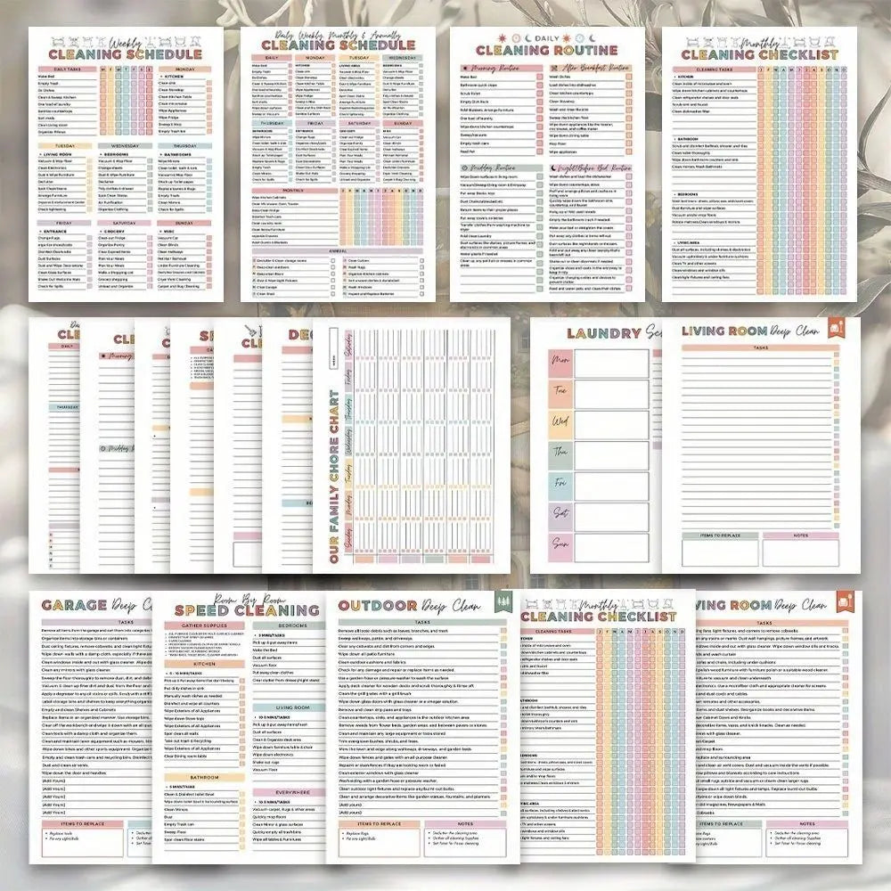 ADHD Cleaning Planner & Daily Routine Checklist