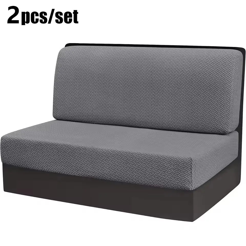 Stretch Jacquard RV Dinette Cushion Covers (2-Piece Set)