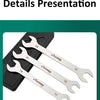 Ultra-Thin Dual-End Open Wrench for Tight Spaces