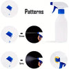 Patterns showing different application methods for window tint and vinyl wrap installation using a felt squeegee tool.