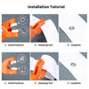 Installation tutorial showing how to install buttons using a clamping tool for a snap fastener kit