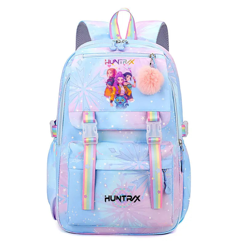 Stylish Letter Print Nylon Backpack for Everyday Use