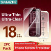 Ultra-Thin HD Tempered Glass Screen Protector (2-Pack) with Auto-Install Tool