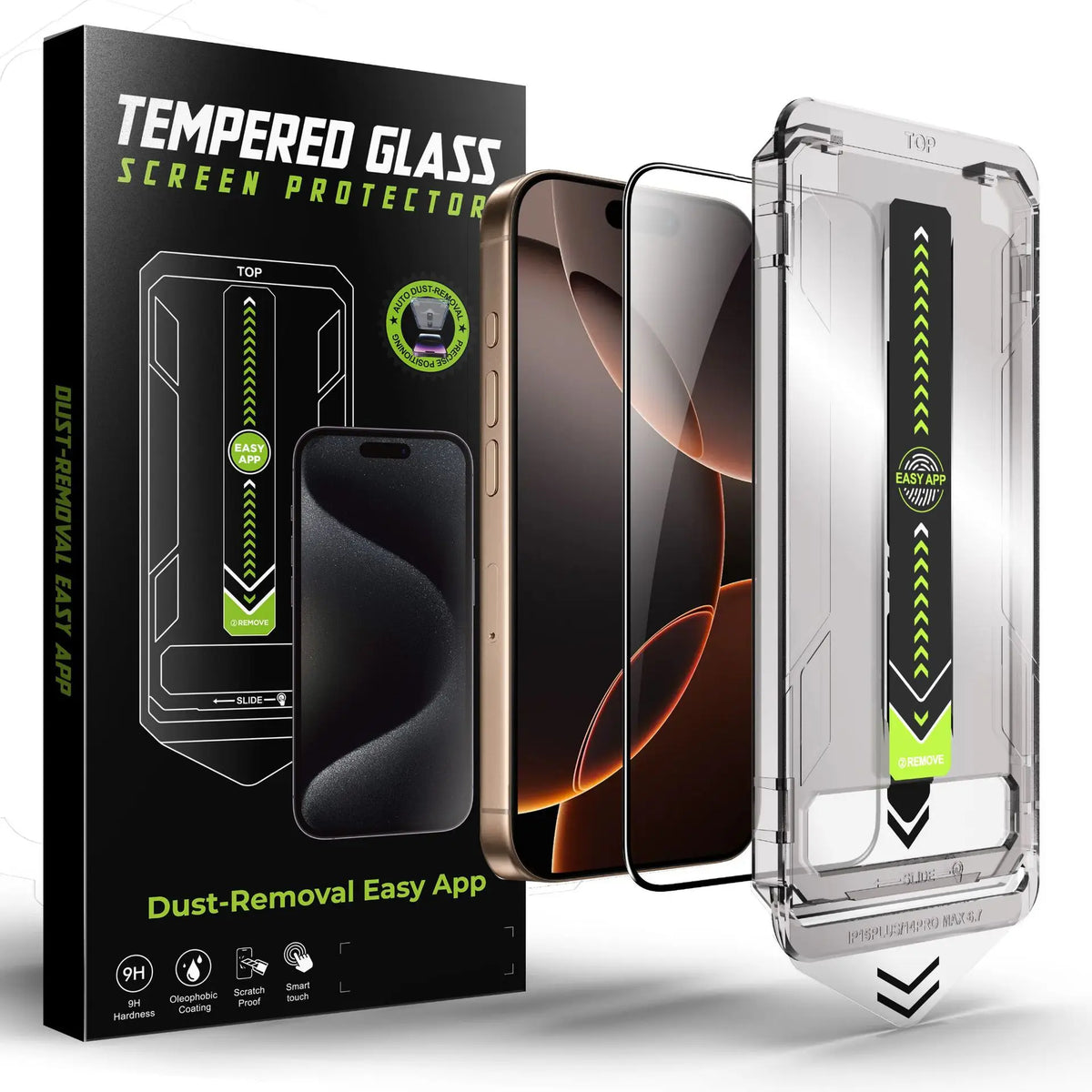 Privacy Screen Protector for iPhone with Auto Dust Removal