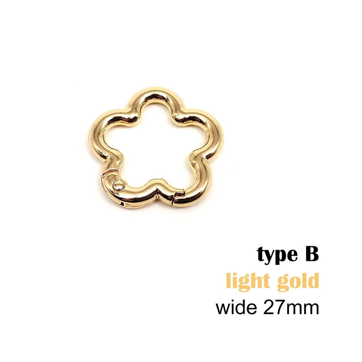 Star-Shaped Zinc Alloy Carabiner Clip for Bags and Belts