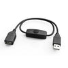 USB 2.0 Extension Cable with On/Off Switch and LED Indicator
