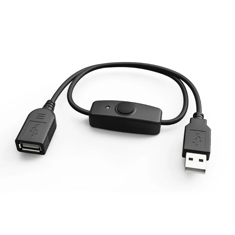USB 2.0 Extension Cable with On/Off Switch and LED Indicator