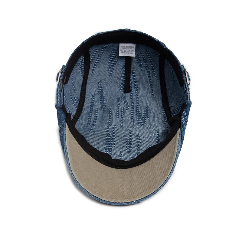 Vintage Plaid Cotton Beret