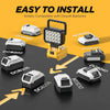18V Cordless LED Work Light with Dual USB Charging
