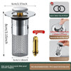 Universal Stainless Steel Pop-Up Drain Filter