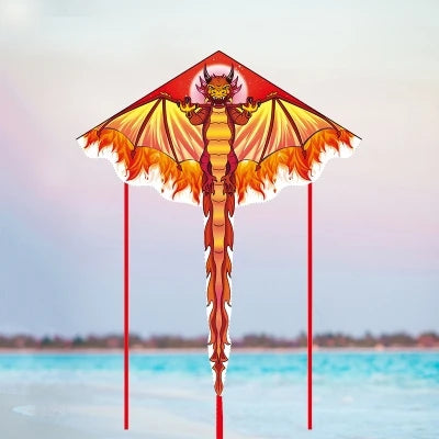 Vibrant 140cm Dragon Kite for Adults with 100m Line