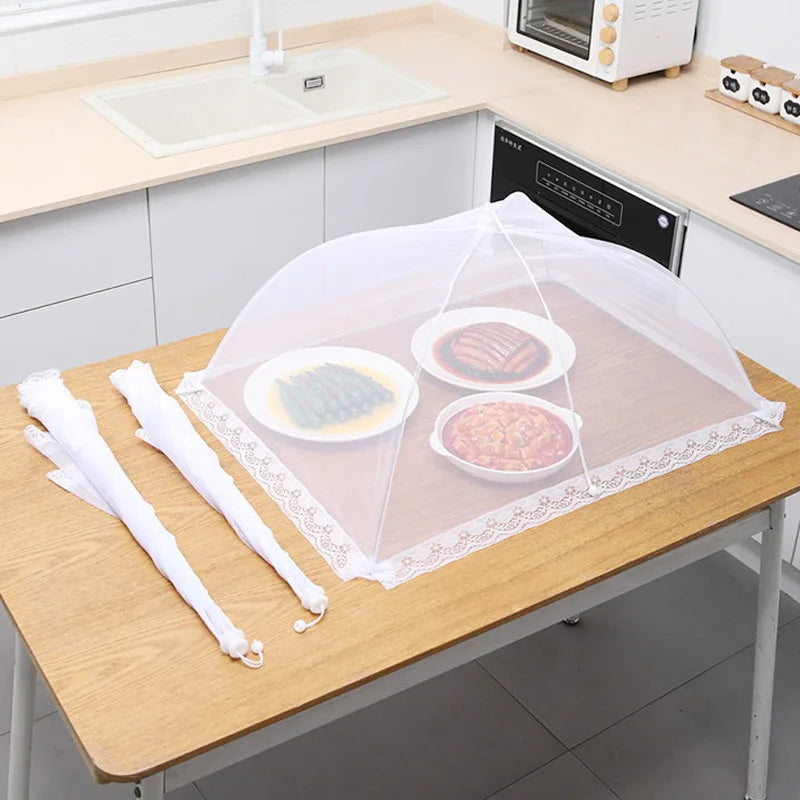 Foldable Mesh Food Cover for Outdoor Dining