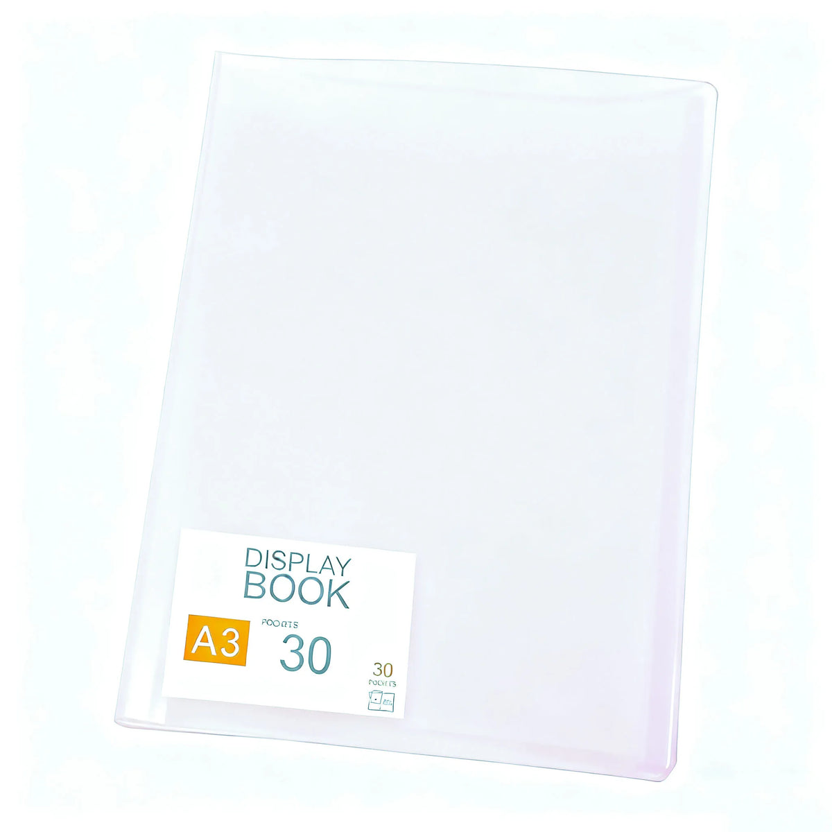 A clear display book for diamond painting storage with 30 pockets.
