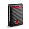Slim Leather RFID Blocking Wallet with Money Clip
