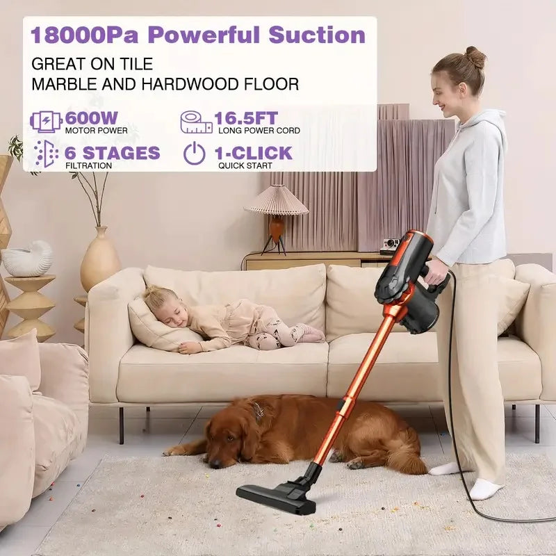 Aspiradora de Mano con Cable de 600W