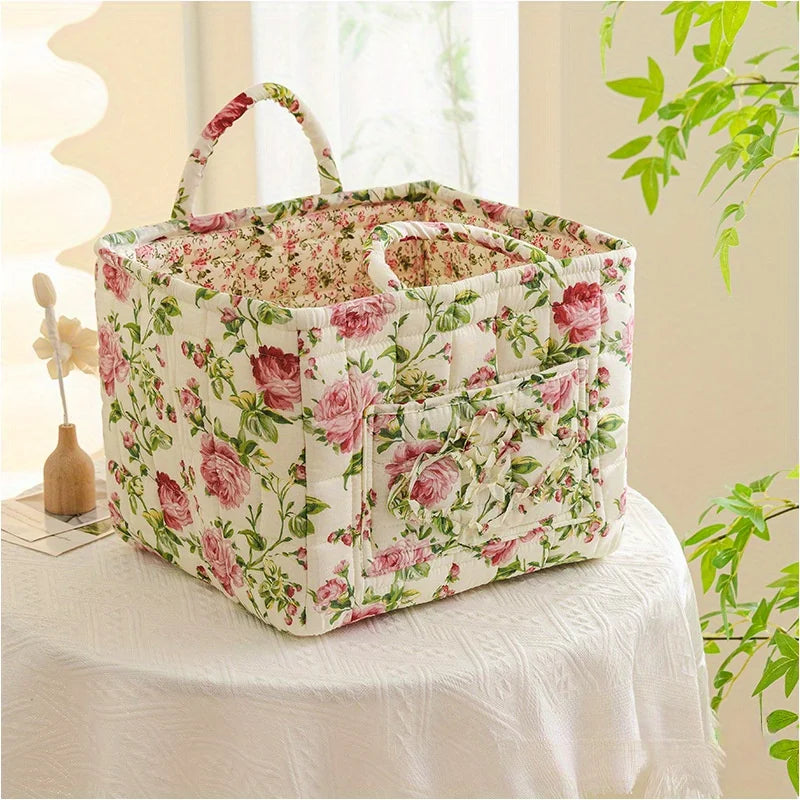 Floral Storage Bins with Handles