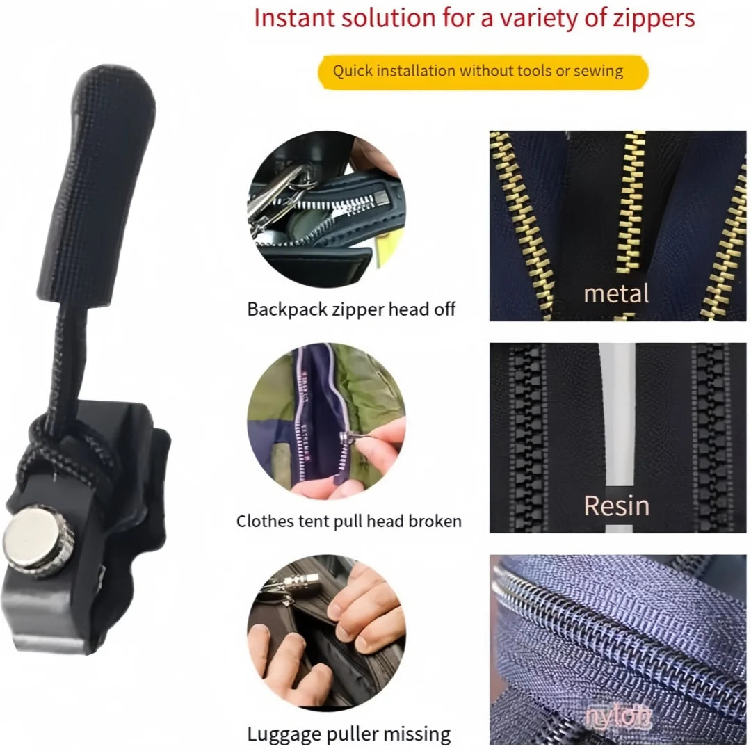 Universal Replacement Zipper Heads for Jackets, Bags & Luggage