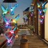 Solar-Powered Hummingbird Wind Chime Light