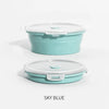 Collapsible Silicone Food Storage Containers with Lids