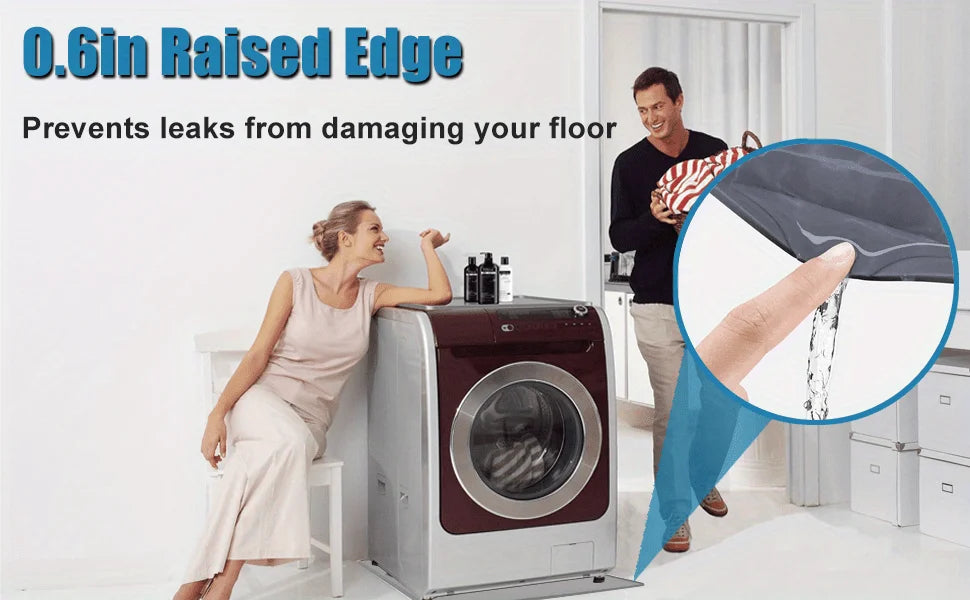 Silicone Washer & Dryer Top Protector Mat with Raised Edges