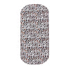 A black and white leopard print cartoon baby stroller seat cushion.